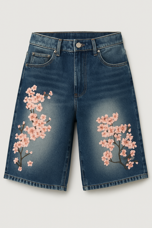 Unisex Sakura Jorts