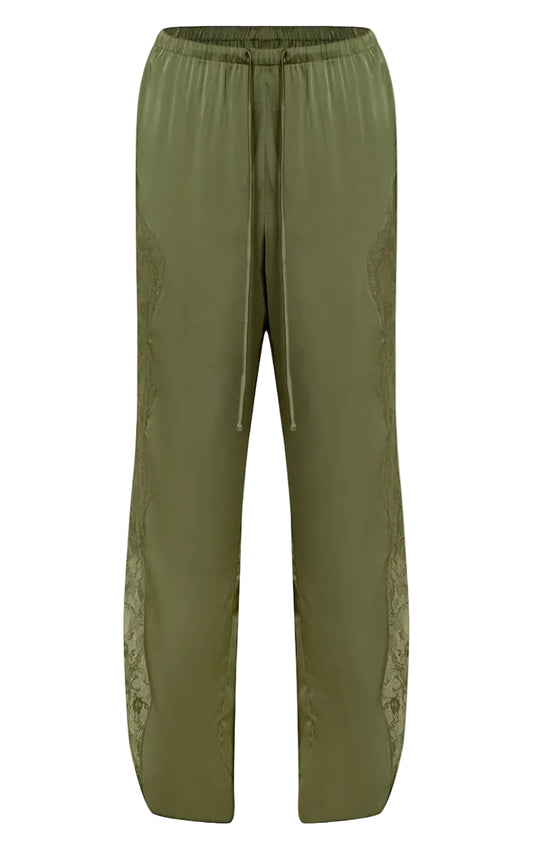 Satin Lace Pants