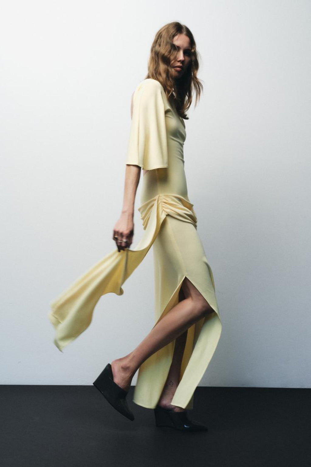 Backless Cape Dress