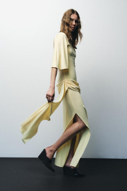 Backless Cape Dress
