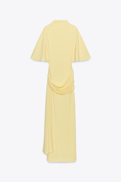 Backless Cape Dress